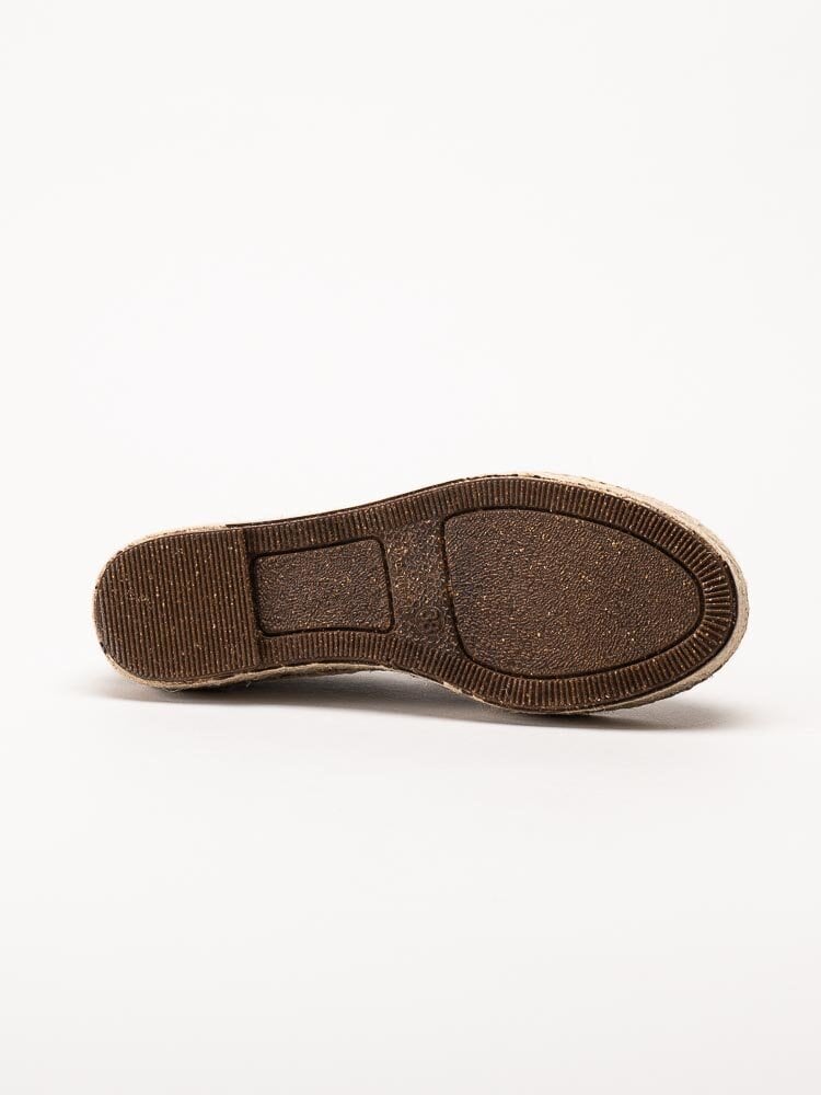 Natural World - Old Murray - Bruna eco-vänliga espadrillos i textil