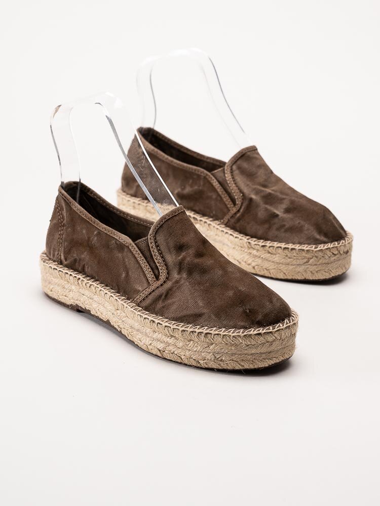 Natural World - Old Murray - Bruna eco-vänliga espadrillos i textil