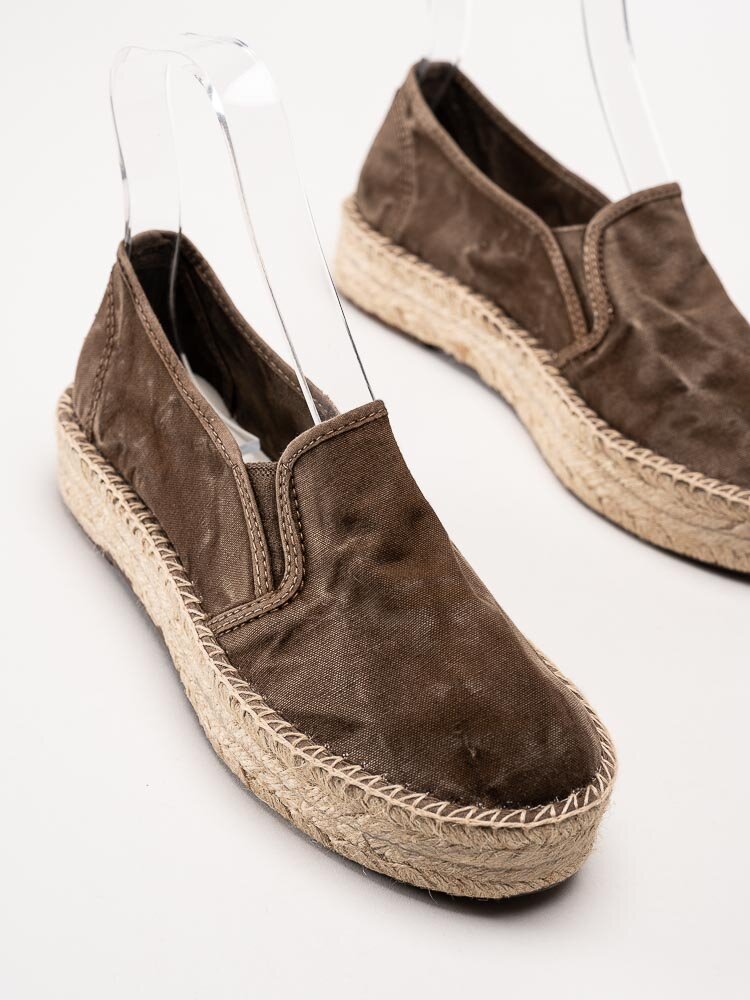 Natural World - Old Murray - Bruna eco-vänliga espadrillos i textil