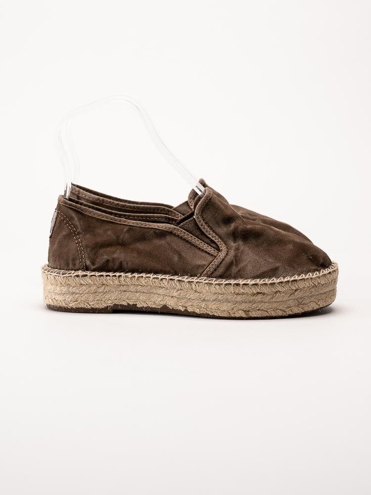 Natural World - Old Murray - Bruna eco-vänliga espadrillos i textil