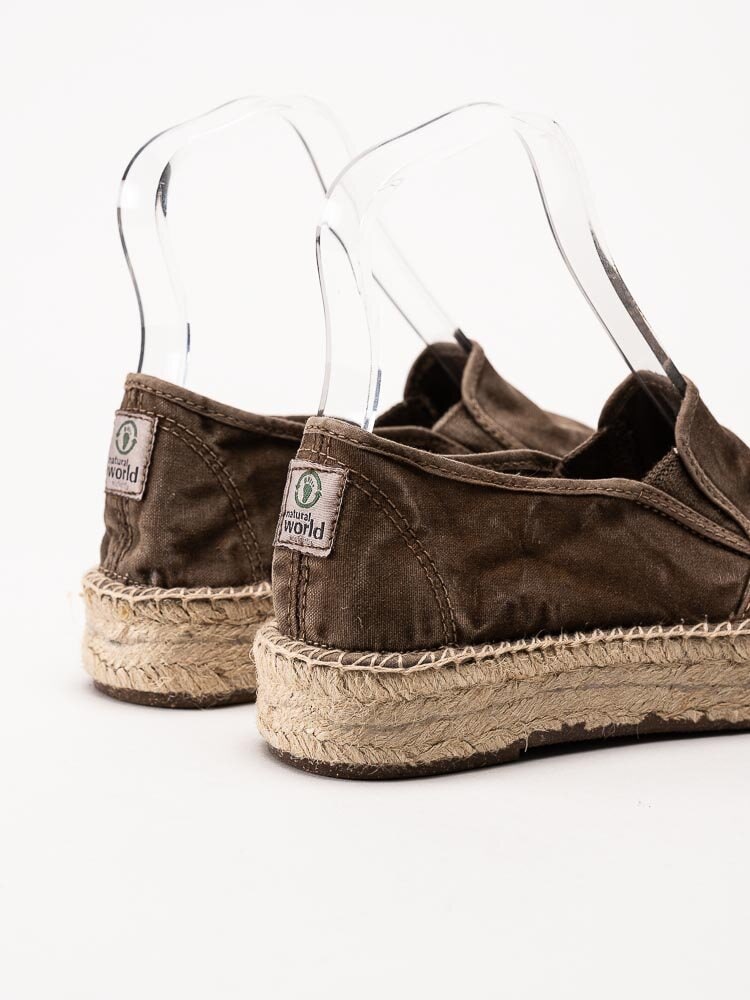 Natural World - Old Murray - Bruna eco-vänliga espadrillos i textil