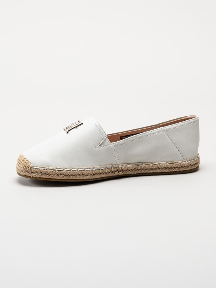 Tommy Hilfiger - Essential Leather Espadrille - Vita espadrillos i skinn