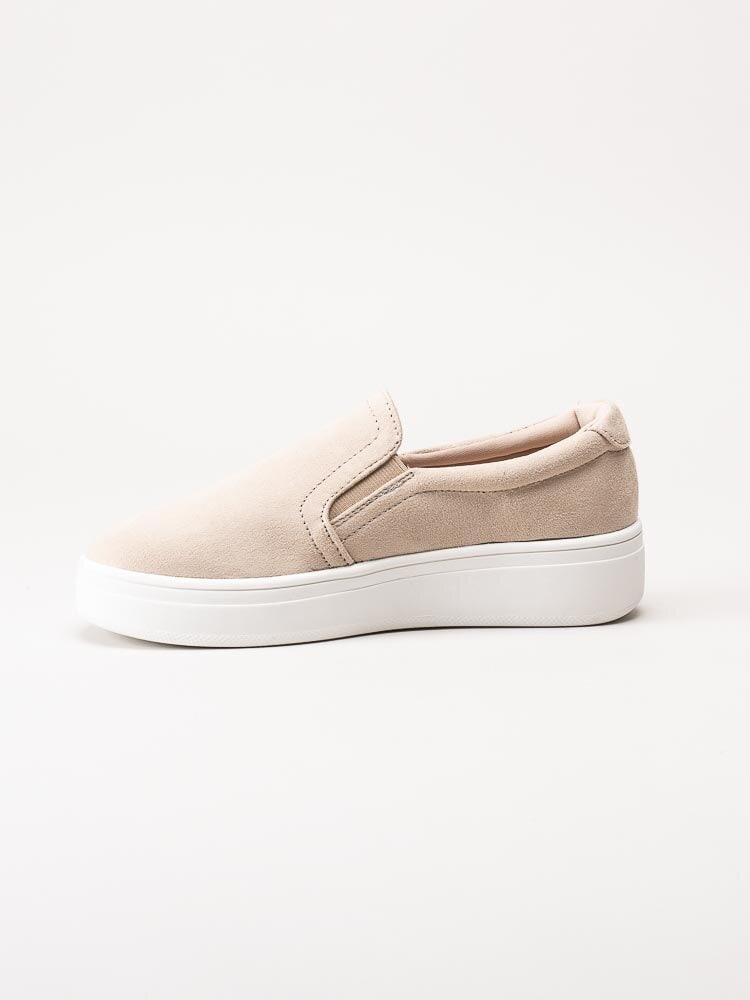 Duffy - Beige slip on sneakers med chunky sula