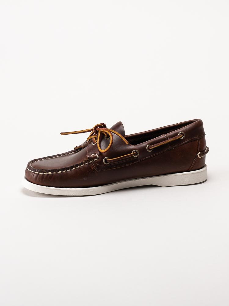 Sebago - Docksides Portland Waxed W - Bruna seglarskor i skinn