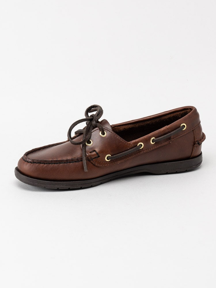 Sebago - Docksides Victory Waxy W - Bruna seglarskor i skinn