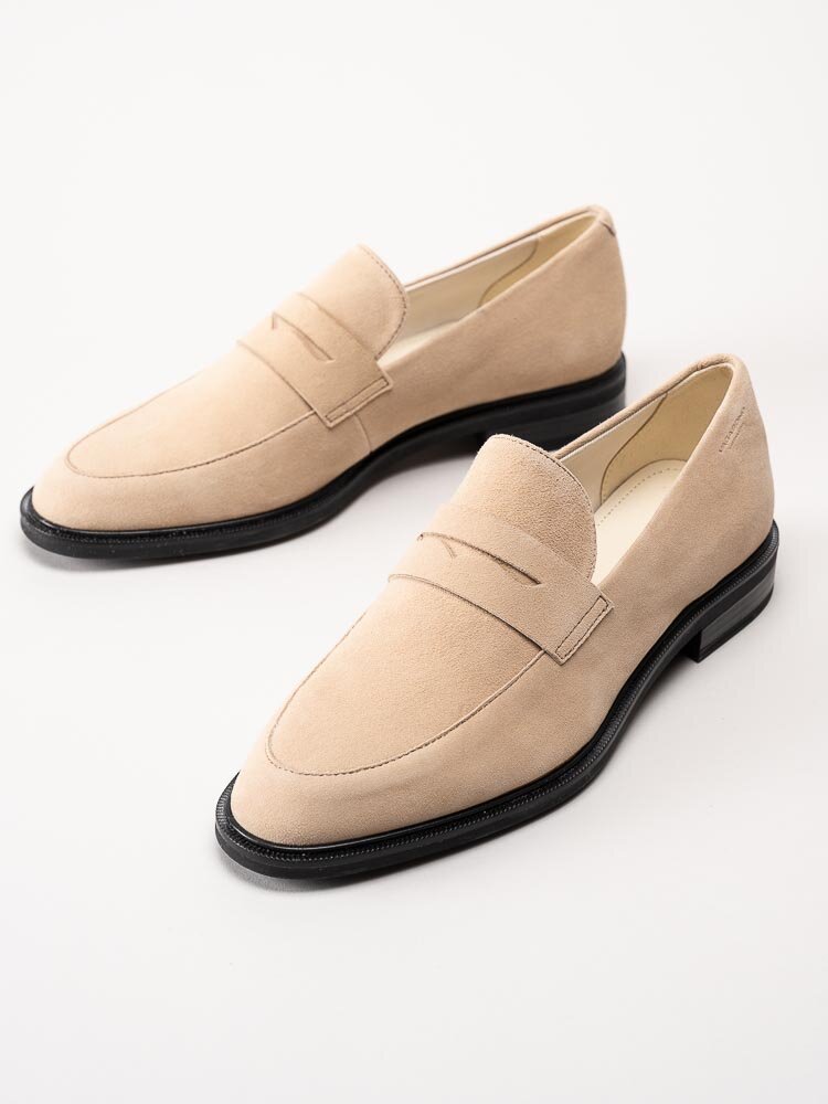 Vagabond - Frances 2.0 - Beige loafers i mocka