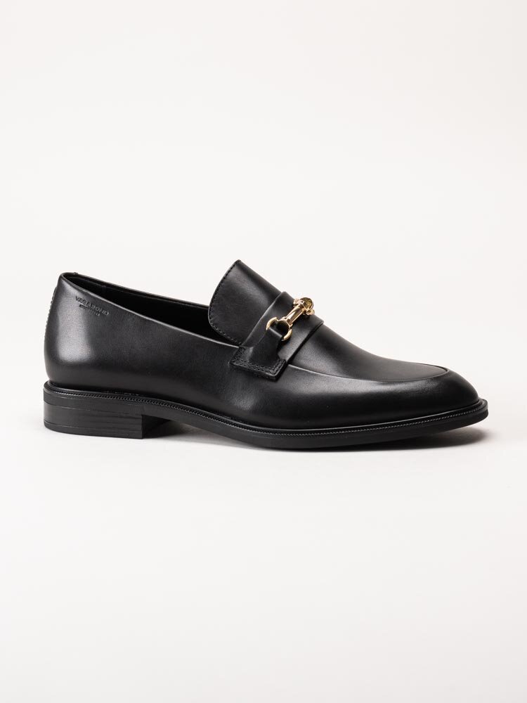 Vagabond - Frances 2.0 - Svarta loafers i skinn