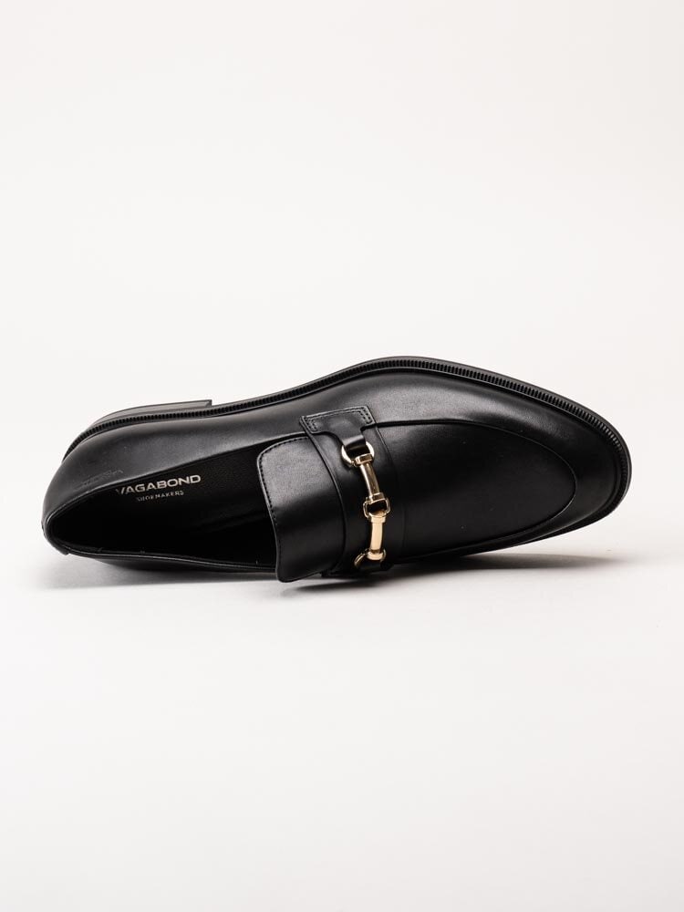 Vagabond - Frances 2.0 - Svarta loafers i skinn