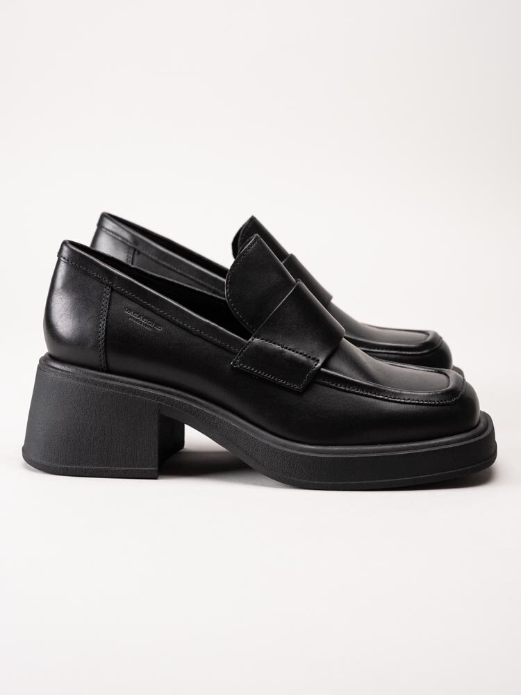 Vagabond - Dorah - Svarta loafers i skinn