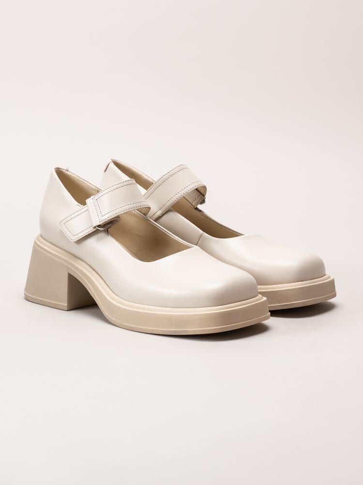 Vagabond - Dorah - Off white Mary Jane skor i skinn