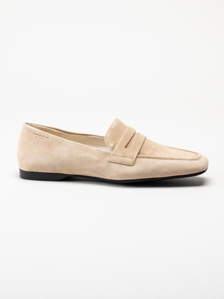 Vagabond - Delia - Beige loafers i mocka