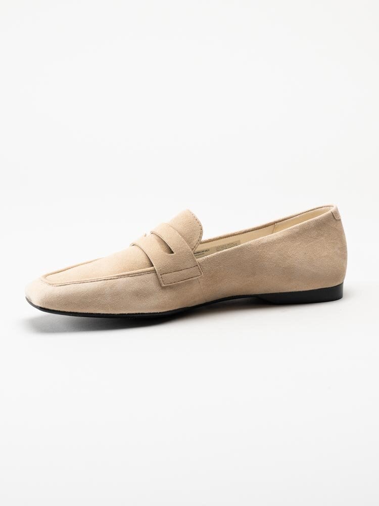 Vagabond - Delia - Beige loafers i mocka