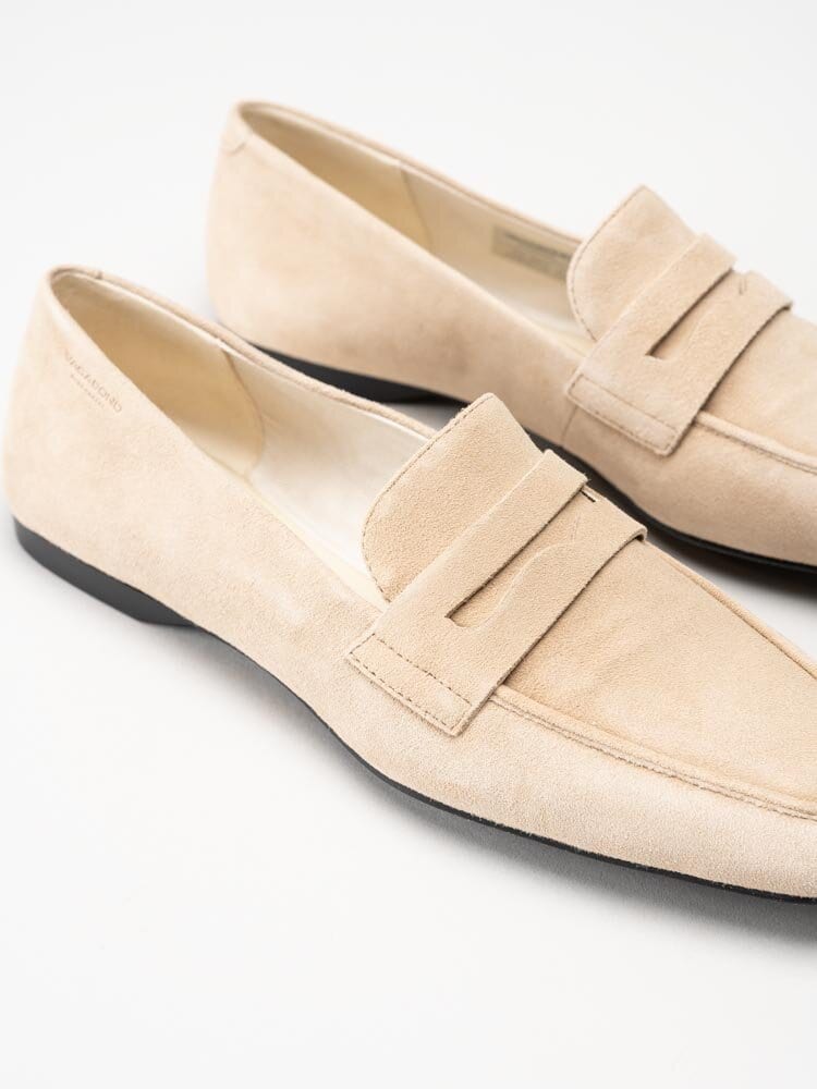 Vagabond - Delia - Beige loafers i mocka