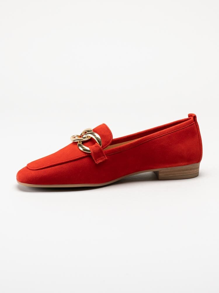 Unisa - Buyo_KS - Röda loafers med guldfärgad länk