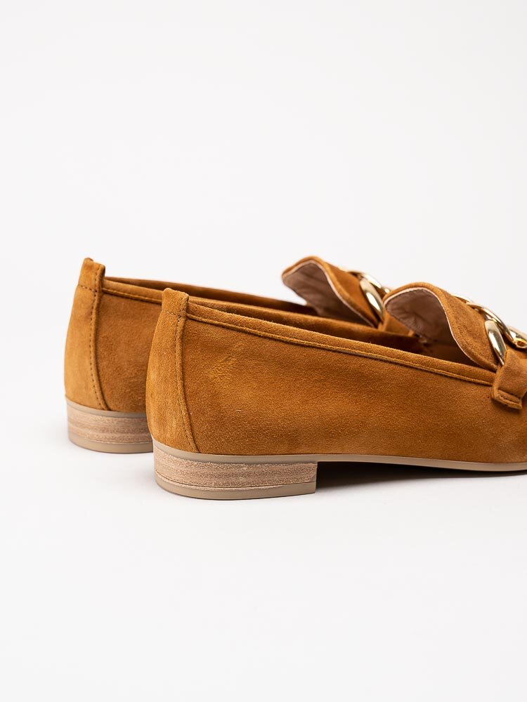 Unisa - Buyo_KS - Bruna loafers med guldfärgad länk