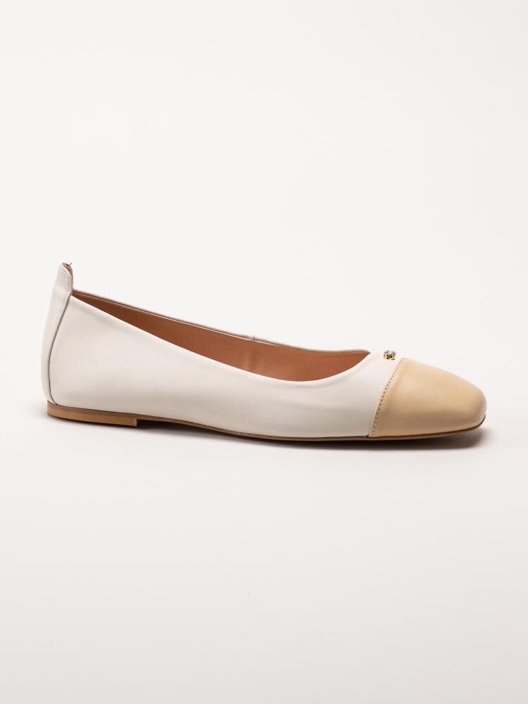 Unisa - Bedin_NS - Beige ballerina i skinn
