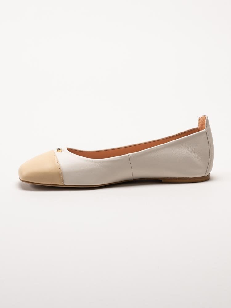 Unisa - Bedin_NS - Beige ballerina i skinn