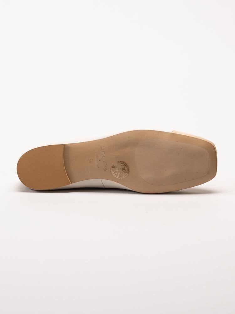 Unisa - Bedin_NS - Beige ballerina i skinn