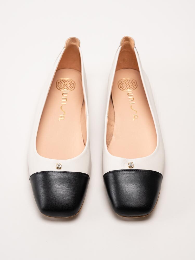 Unisa - Bedin_NS - Beige ballerina i skinn