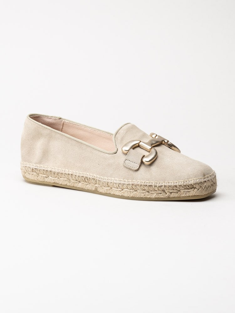 Philip Hog - Denise - Beige espadrillos i mocka