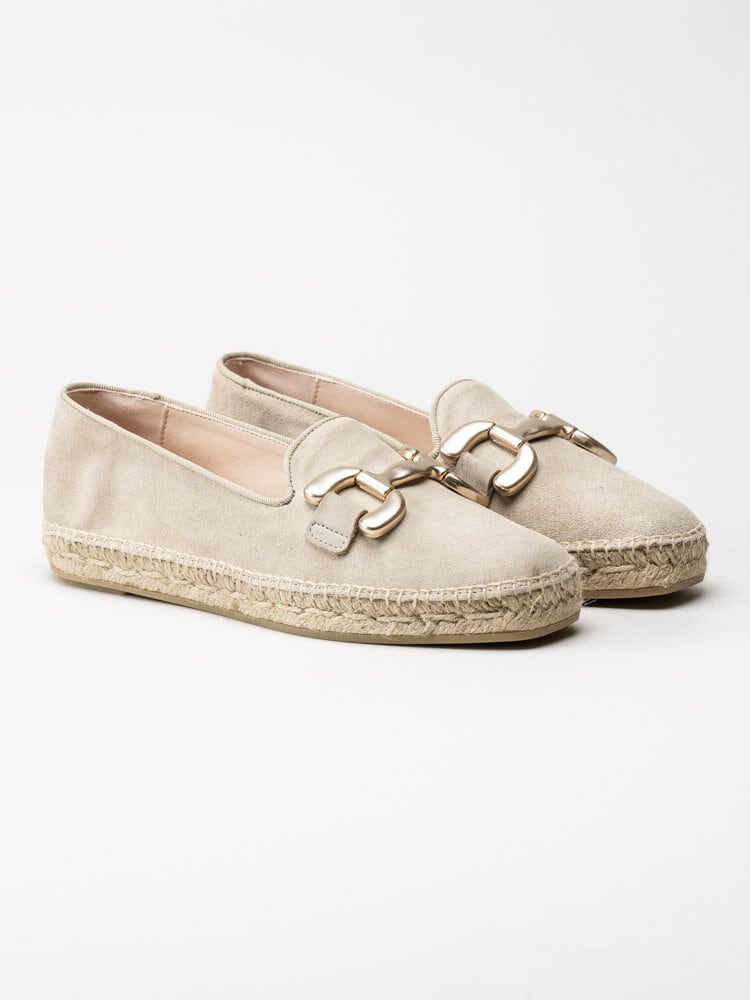 Philip Hog - Denise - Beige espadrillos i mocka