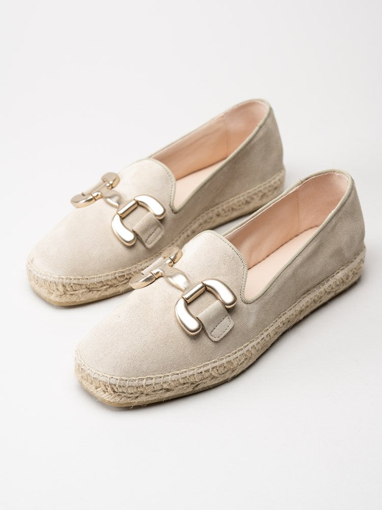 Philip Hog - Denise - Beige espadrillos i mocka