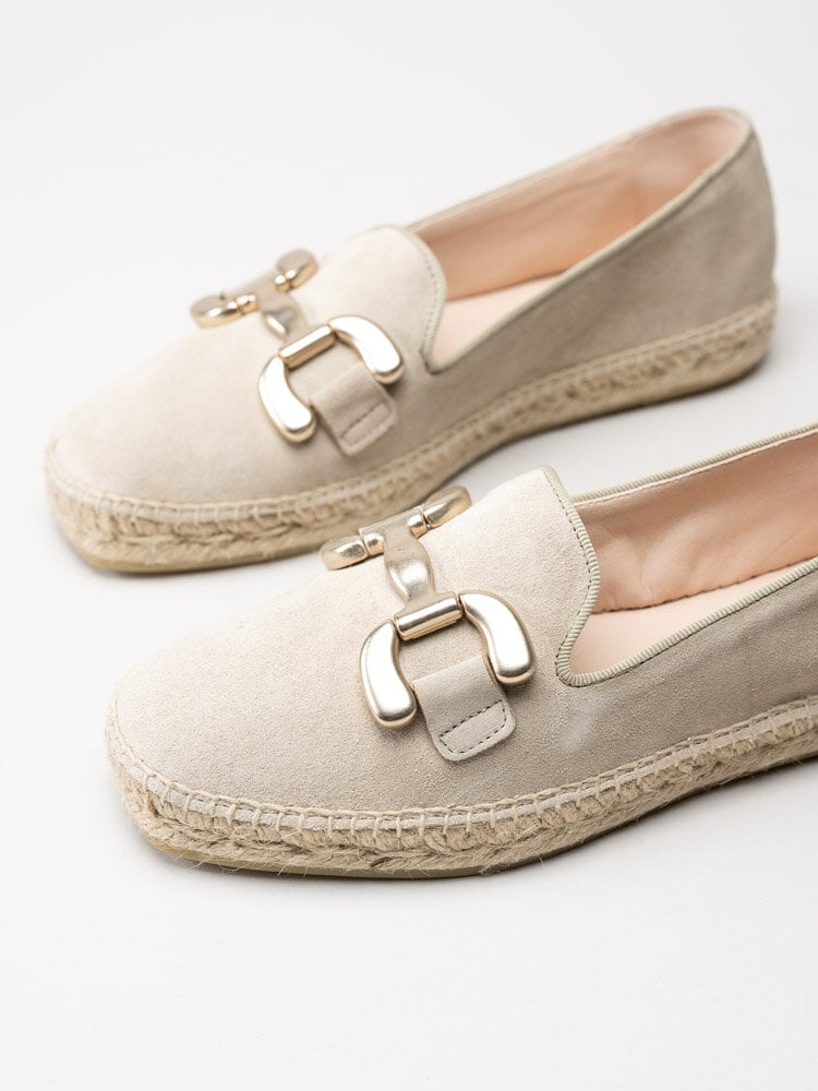 Philip Hog - Denise - Beige espadrillos i mocka