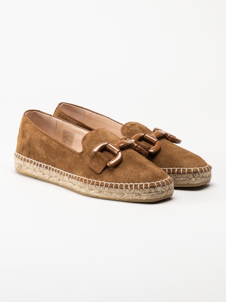 Philip Hog - Denise - Bruna espadrillos i mocka