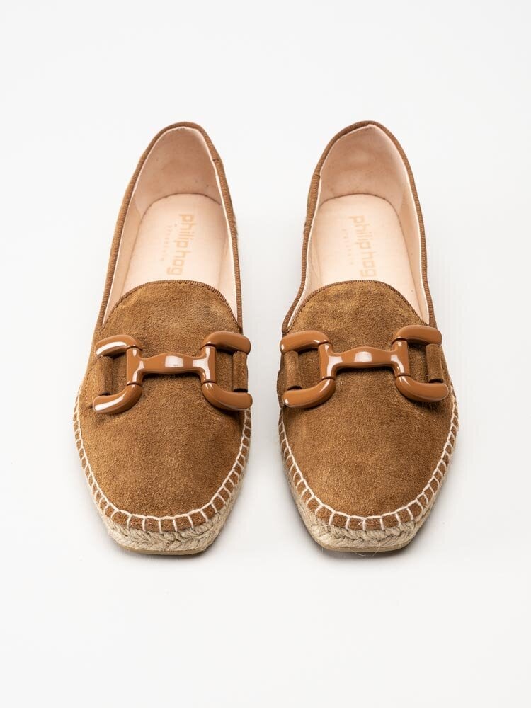 Philip Hog - Denise - Bruna espadrillos i mocka