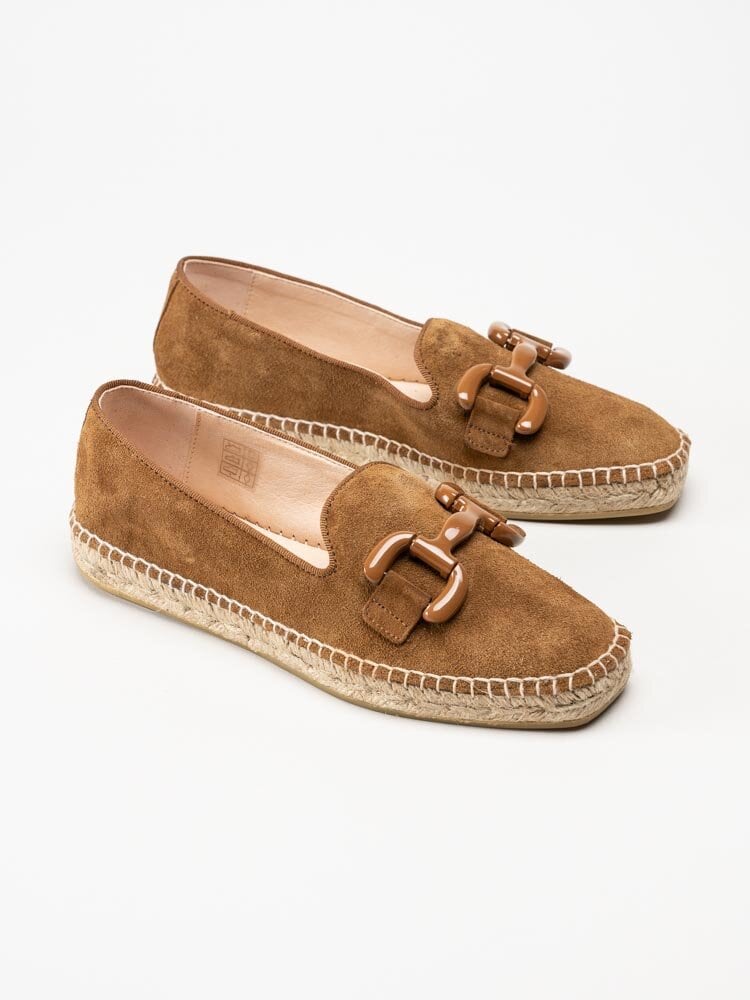 Philip Hog - Denise - Bruna espadrillos i mocka