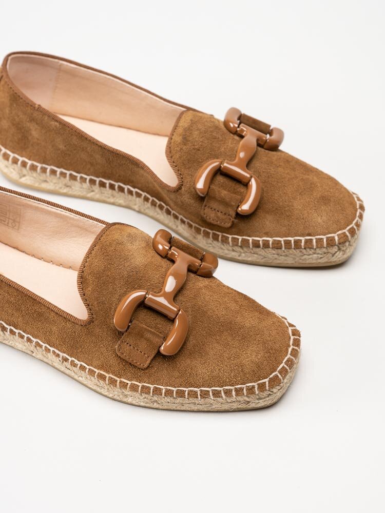 Philip Hog - Denise - Bruna espadrillos i mocka