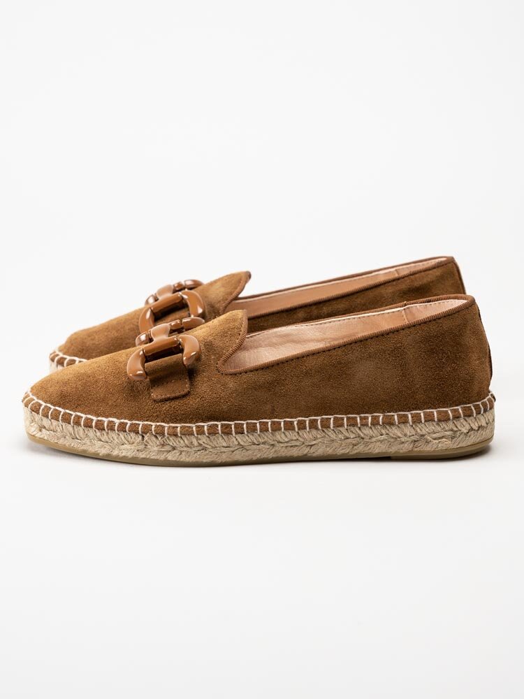 Philip Hog - Denise - Bruna espadrillos i mocka