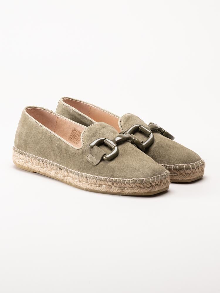 Philip Hog - Denise - Gröna espadrillos i mocka