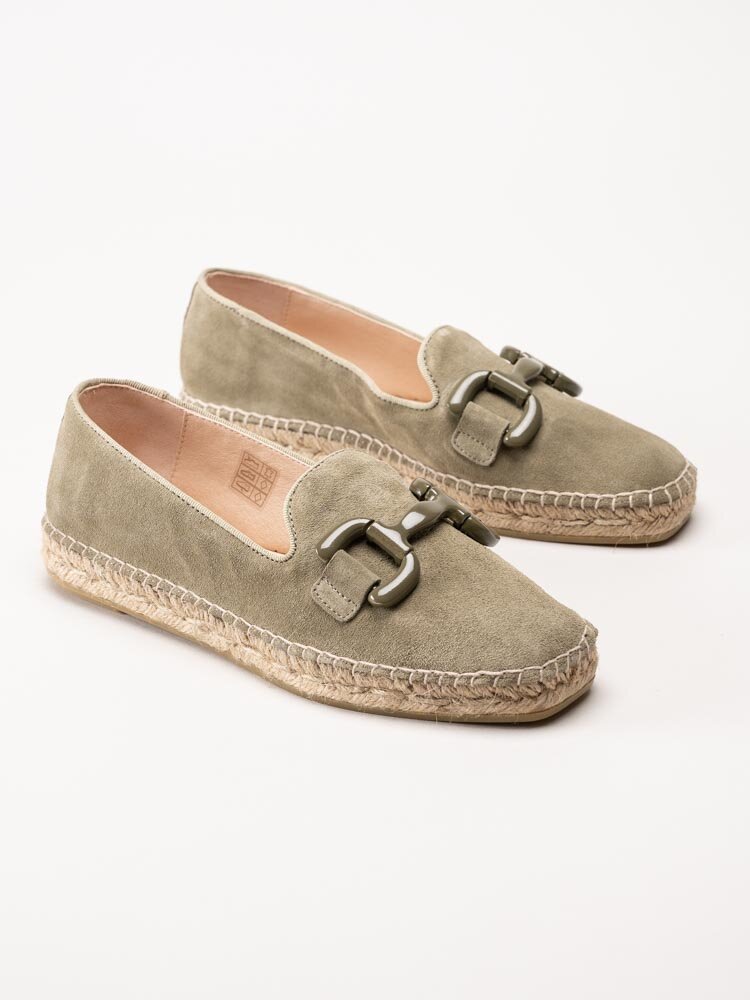 Philip Hog - Denise - Gröna espadrillos i mocka