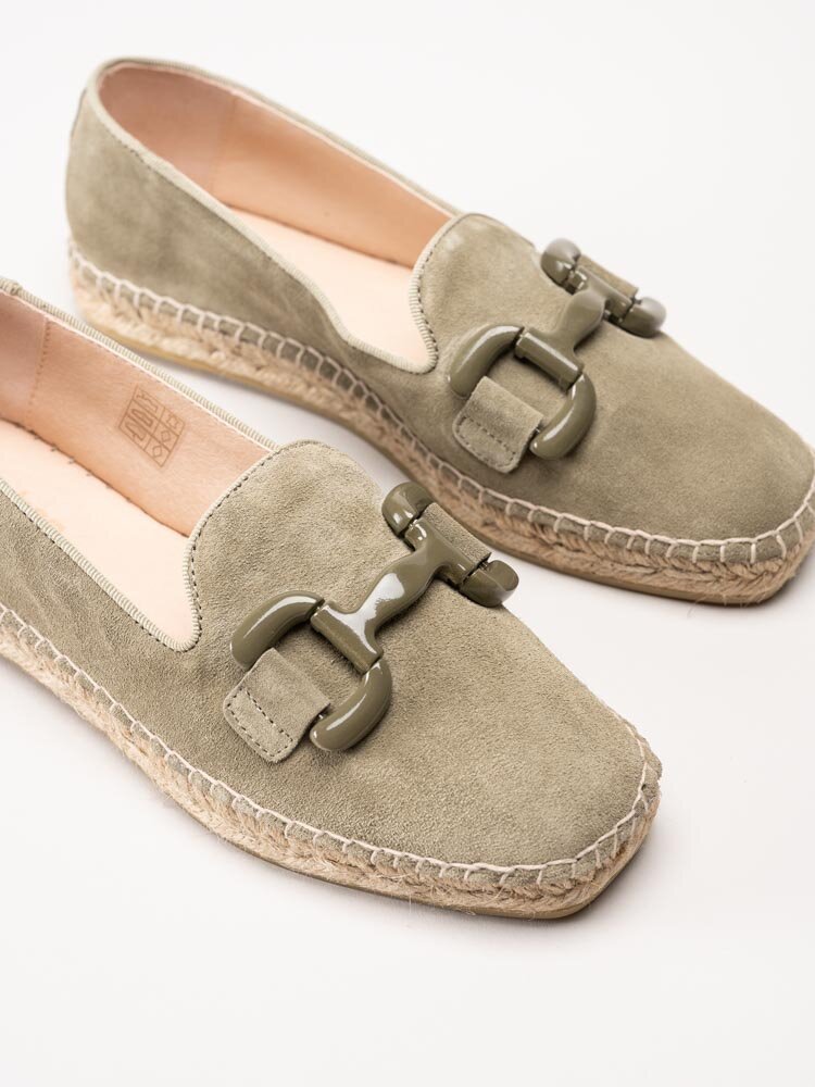 Philip Hog - Denise - Gröna espadrillos i mocka