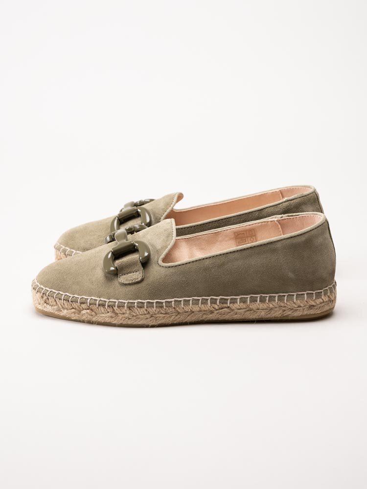 Philip Hog - Denise - Gröna espadrillos i mocka