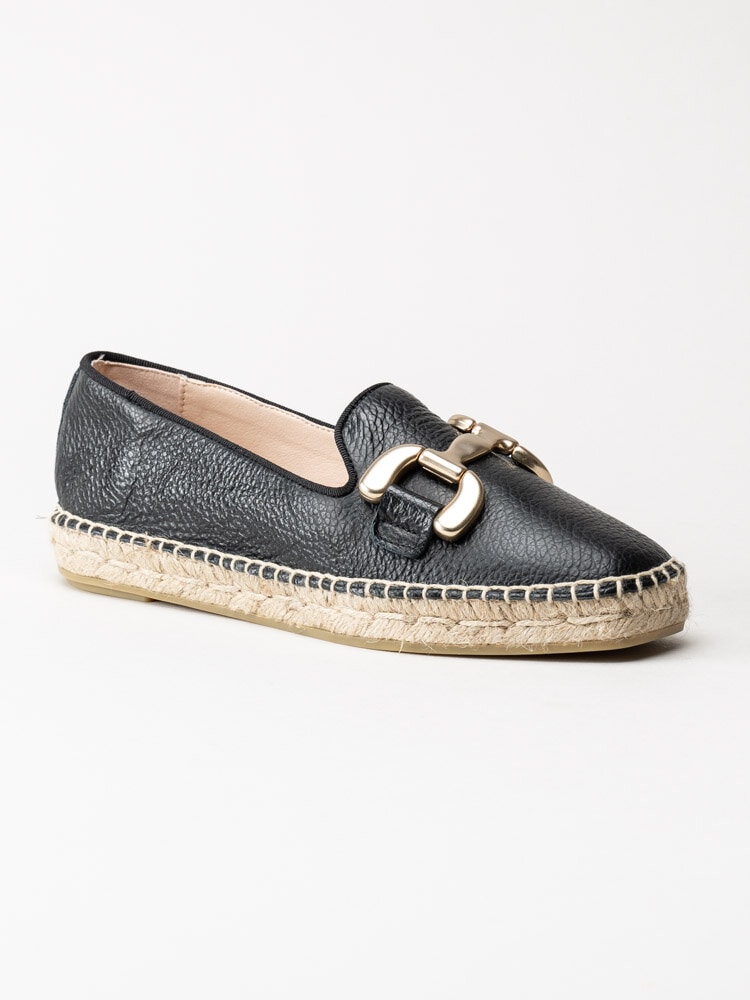 Philip Hog - Denise - Svarta espadrillos i skinn