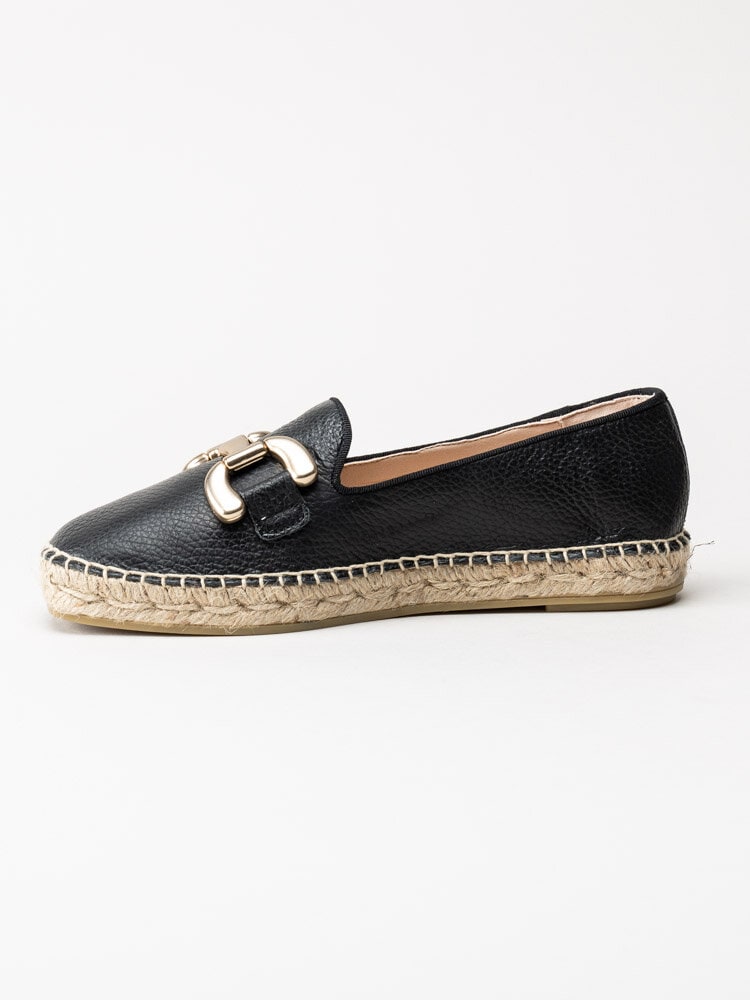 Philip Hog - Denise - Svarta espadrillos i skinn