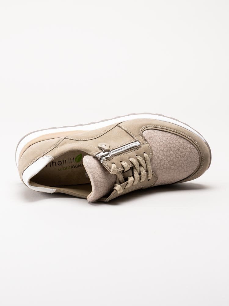 Waldläufer - Hiroko Soft - Beige promenadskor i nubuck