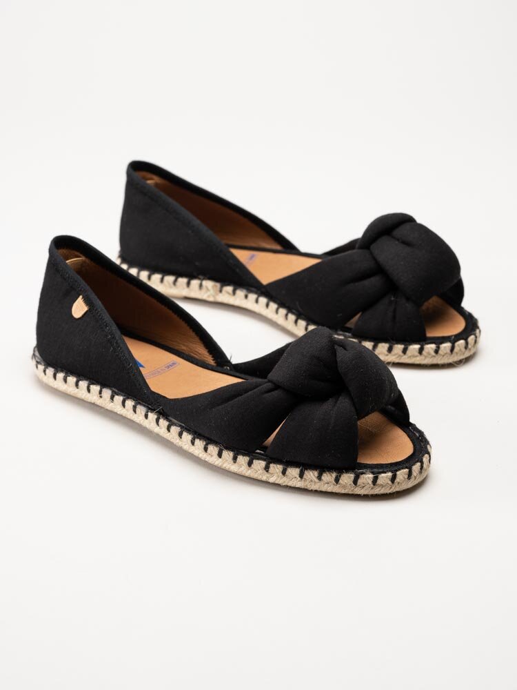 Verbenas - Cool Bambu - Svarta espadrillos i textil