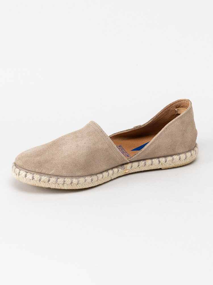 Verbenas - Carmen - Beige espadrillos i mocka