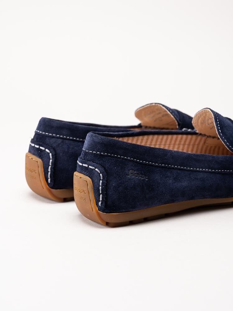 Sioux - Carmona 701 - Mörblå loafers i mocka