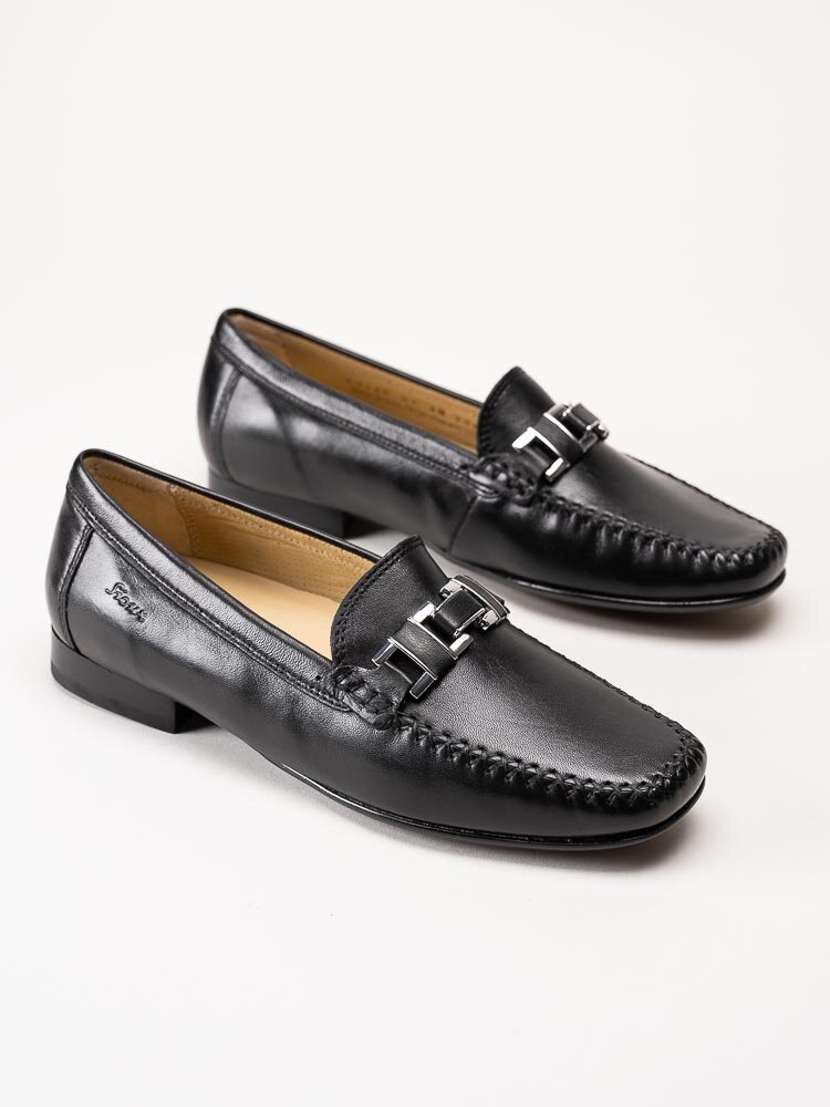 Sioux - Cambria - Svarta loafers i skinn