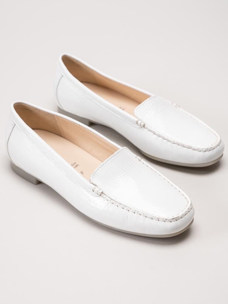 Sioux - Zalla - Vita loafers i skinn