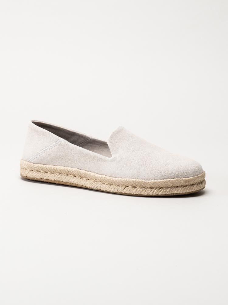 Toms - Santiago - Off white espadrillos i mocka