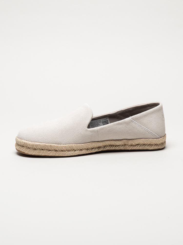 Toms - Santiago - Off white espadrillos i mocka