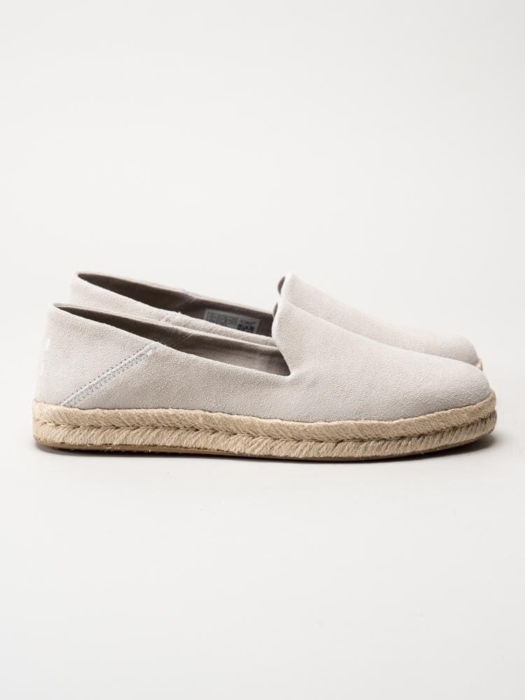 Toms - Santiago - Off white espadrillos i mocka