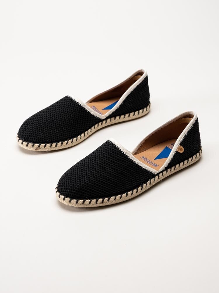 Verbenas - Carmen Macrame - Svarta espadrillos i textil