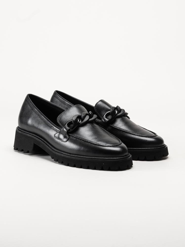 Ara - Kent 2.0 - Svarta loafers i skinn