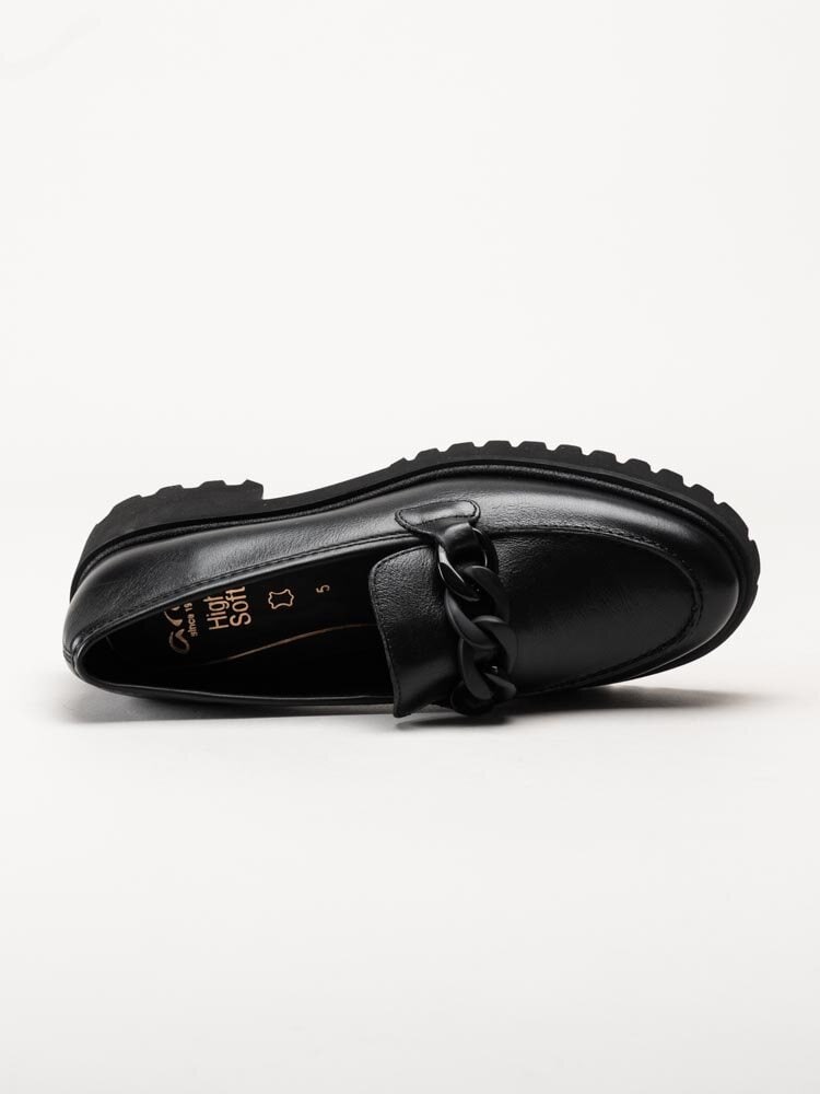 Ara - Kent 2.0 - Svarta loafers i skinn